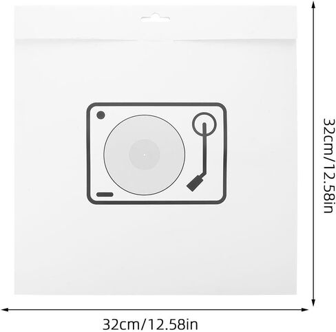 MAGICLULU 4pcs Vinyl Record Disc Storage Sleeves Paper Sleeves for 12 Inch Albums, Reduce Friction and Block Dust, White Paper Material, for Studio Archives and Professional Enthusiasts in Kuwait