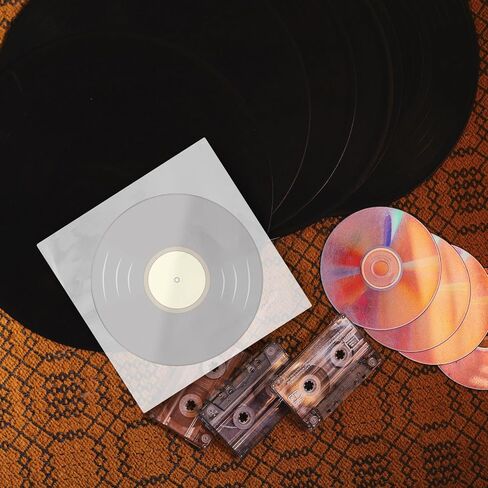 Toddmomy 50pcs Inch Vinyl Record Outer Sleeves Protective Covers Made of Waterproof OPP Material with Fingerprint Protection for Vinyl Record Lovers to Safeguard and Easily View Album in Kuwait