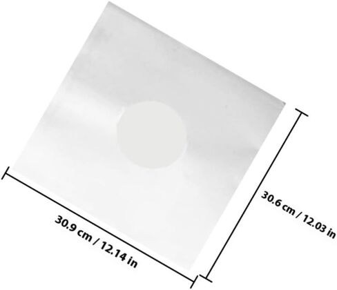 MAGICLULU 6pcs Inch Vinyl Record Protector Bags Double Layer Po Film Inner Sleeves White Kraft Paper Anti-Static Record Storage Bags Prevent Data Damage in Kuwait
