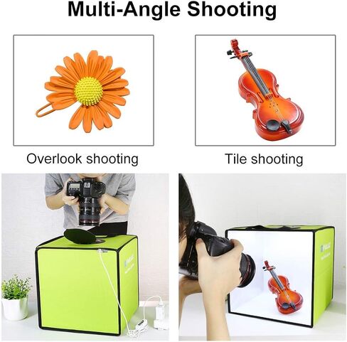 Photo Studio Light Box 11.8in/30cm PULUZ Portable Photo Studio Shooting Tent 10 Dimmable Modes Foldable Photography Light Box Kit with 6 Colors Backdrops(3 PVC Material) for Photography in Kuwait