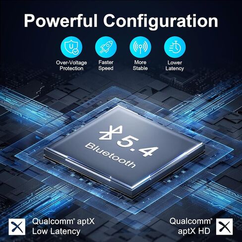 Ultra Xmagpot Bluetooth 5.4 Transmitter Receiver - CNC Aluminum & Ceramic Glass | Dual Link for 2 AirPods/Headphones | aptX Adaptive/HD Audio | Wireless Transmitter for Airplane/TV/Car/Gym in Kuwait