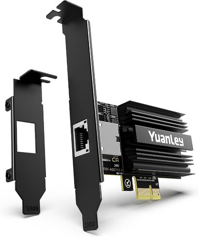 2.5G PCIe Network Card, YuanLey 2.5 Gigabit PCI Express Ethernet Adapter with Realtek RTL8125B, 2500Mbps NIC Card RJ45 LAN Controller for PC Windows/Linux/MAC OS with Low-Profile Bracket in Kuwait
