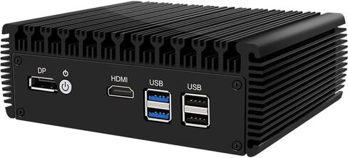 CWWK N5105 Soft Routing Six Network Port i226 Network Card DDR4 Dual Memory/M.2 NVMe Solid State /4 USB/RS232 Serial Port (Barebone) in Kuwait