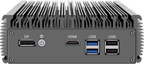 CWWK N5105 Soft Routing Six Network Port i226 Network Card DDR4 Dual Memory/M.2 NVMe Solid State /4 USB/RS232 Serial Port (Barebone) in Kuwait
