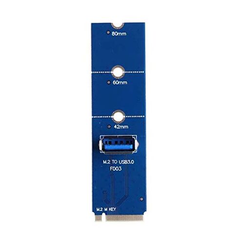 2pcs NGFF M.2 to USB 3.0 Transfer Card M2 M Key to USB3.0 Adapter for PCI-E 1x to 16x Riser Card for Bitcoin Litecoin Miner in Kuwait