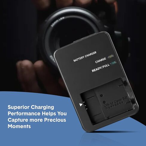 CB-2LH CB-2LHT NB-13L Battery Charger Compatible with Canon G1X MarkIII G5X G5X MarkII G7X G7X MarkII G9X G9X Mark II SX620 SX720 SX730 SX740 HS Camera Power Supply in Kuwait