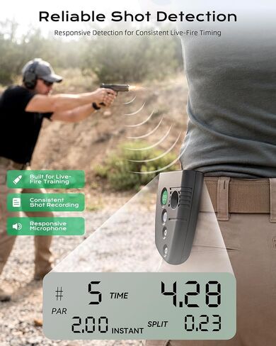 Shot Timer for Shooting Competition, 0.01s Precision, Loud Buzzer & 4 Modes in Kuwait