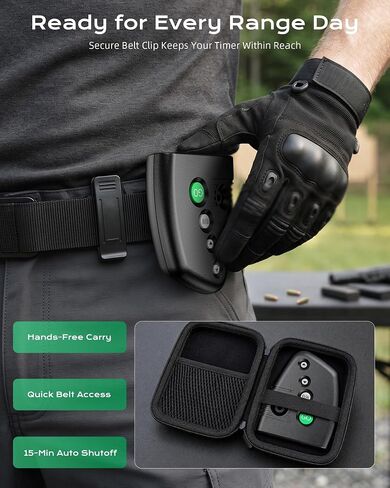 Shot Timer for Shooting Competition, 0.01s Precision, Loud Buzzer & 4 Modes in Kuwait