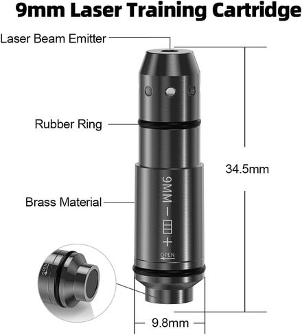 9mm Laser Training Cartridge for Dry Fire Practice and Shooting Training in Kuwait