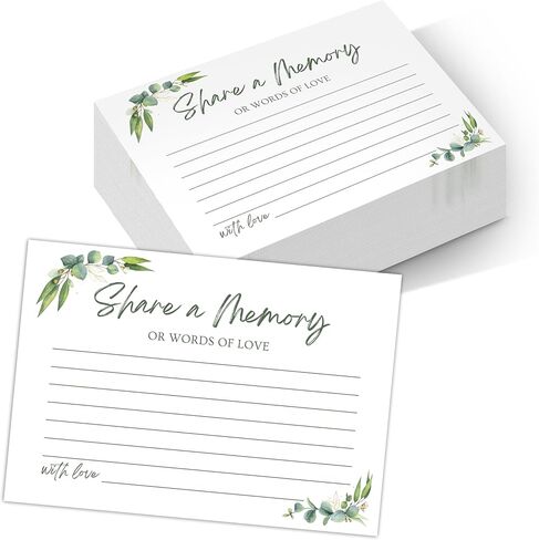 50 PCS Share a Memory Cards for Celebration of Life, Anniversary, Funeral in Kuwait