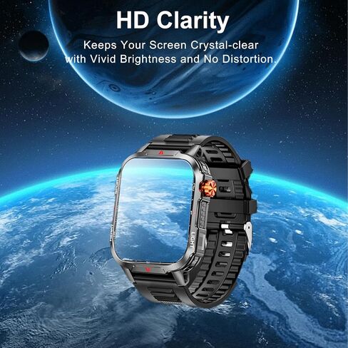 4 Pack Screen Protector for Hwagol 2.01inch Smart Watch– 6H TPU Film,Anti-Scratch, Anti-Fingerprint,Bubble-Free,Shatterproof,Dustproof,Touch Sensitive,Full Protection for Watch Display in Kuwait