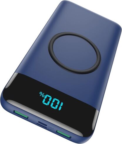 Wireless Portable Charger 30,800mAh,15W Wireless Charging USB C Power Bank,25W PD QC 4.0 Fast Charging 4 Outputs Travel Essentials Battery Pack Compatible with iPhone 17/16/15/14/13/12,Galaxy,Android in Saudi Arabia