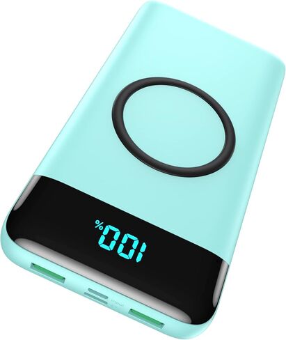 Wireless Portable Charger 30,800mAh,15W Wireless Charging USB C Power Bank,25W PD QC 4.0 Fast Charging 4 Outputs Travel Essentials Battery Pack Compatible with iPhone 17/16/15/14/13/12,Galaxy,Android in Saudi Arabia