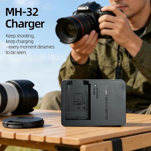 MH-32 MH32 Battery Charger for EN-EL25 EN-EL25a ENEL25 Battery Compatible with Nikon Z50 Z 50 Z30 Z 30 Zfc Z fc Z50II Digital SLR Cameras in Kuwait