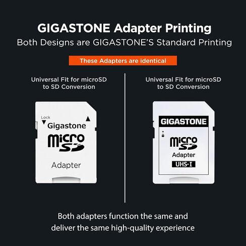 Gigastone 128GB Camera Plus Series Memory Card, Read Speed up to 100MB/s. Ideal for Full HD Video Gopro Drone Android Camera, A1 Micro SDXC Card with Mini Case and SD Adapter. in Kuwait