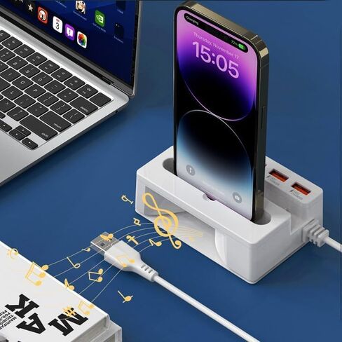 1 PCS 5 Port USB Hub Extender, Multi Socket USB Splitter Adapter with Type C Port, Desktop Expansion Station for Laptop and PC in Kuwait