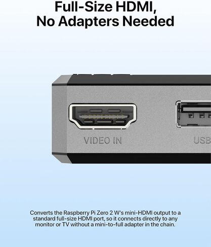 Argon POD HDMI-USB Hub Module for Raspberry Pi Zero 2 W - 2X USB 2.0 in Kuwait