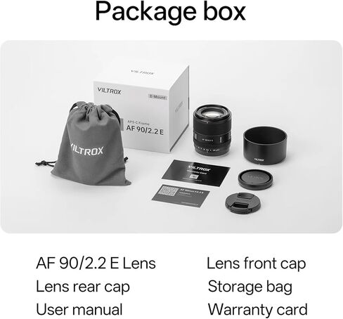 Viltrox AF 90mm F2.2 EVO APS-C Z Lens, AF 90mm f/2.2 Telephoto Prime Lens for Nikon Z-Mount Z30 Z50 Z50II ZFC Z5 Z5II Z6 Z6II Z6III Z7 Z7II Z8 Z9 ZF ZR in Kuwait