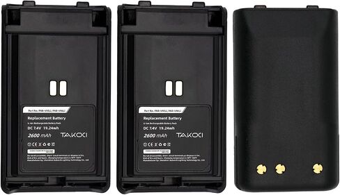 3PCS FNB-V95Li FNB-V96Li Replacement Battery Compatible with VX350 VX-350 VX351 VX-351 VX354 VX-354 2600mAh/7.4V in Kuwait