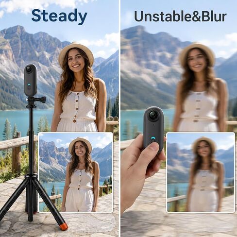 4-in-1 Selfie Stick Tripod Compatible with GoPro Hero 13-9 in Kuwait