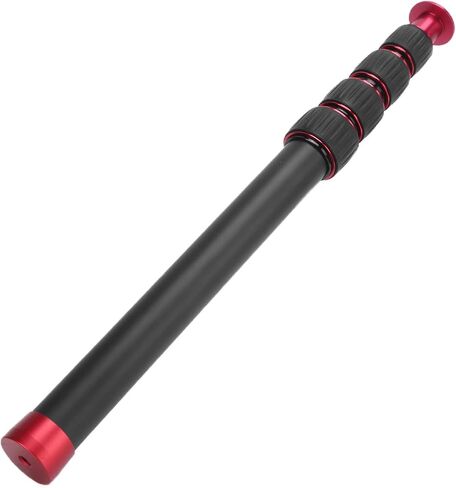 Pissente LR-255 Camera Monopod Extension Rod Aluminum Alloy 5-Section Adjustable 33.5-108cm with 1/4in Screw for DSLR Camera Tripod Mount in Kuwait
