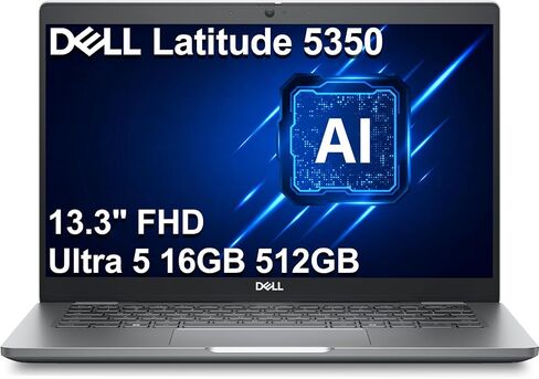 Dell Latitude 5350, 13.3" FHD, Intel Ultra 5 125U, 16GB DDR5 RAM, 512GB SSD in Kuwait