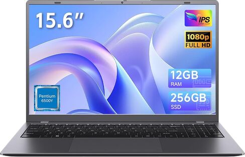 15.6 Inch Laptop Computer, 12GB RAM 256GB SSD, Pentium 6500Y in Kuwait