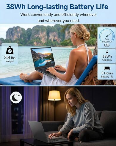 15.6 Inch Laptop Computer, 12GB RAM 256GB SSD, Pentium 6500Y in Kuwait