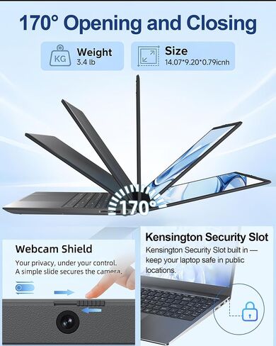 15.6 Inch Laptop Computer, 12GB RAM 256GB SSD, Pentium 6500Y in Kuwait