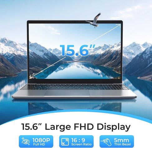 15.6" Laptop, 1-Year Office 365, 4GB RAM 128GB Storage Expandable to 512GB in Saudi Arabia