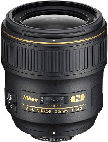 Nikon AF FX NIKKOR 35mm f/1.4G Fixed Focal Length Lens with Auto Focus for Nikon DSLR Cameras in Saudi Arabia
