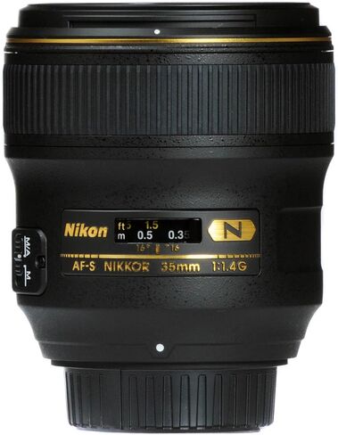 Nikon AF FX NIKKOR 35mm f/1.4G Fixed Focal Length Lens with Auto Focus for Nikon DSLR Cameras in Saudi Arabia