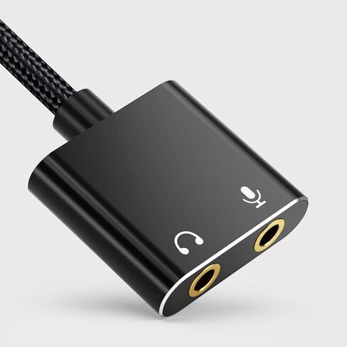 USB to 3.5mm Adapter USB External Sound Card with High Sensitivity Microphone and Real Time External Adapter in Kuwait