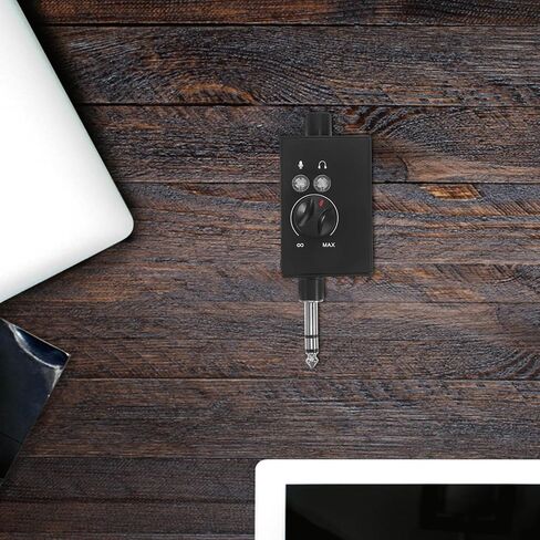 jojofuny Portable Live Sound Mixer Converter with Audio Mixing Board, Compact Sound Card for Podcasting and On-the-go Audio Mixing, Compatible with PC and Computers, Plastic and Metal in Kuwait