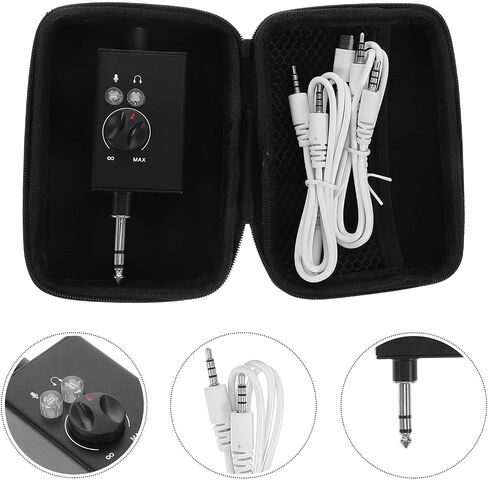 jojofuny Portable Live Sound Mixer Converter with Audio Mixing Board, Compact Sound Card for Podcasting and On-the-go Audio Mixing, Compatible with PC and Computers, Plastic and Metal in Kuwait