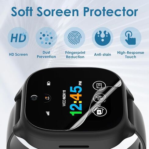 WD&CD 6 Pack Screen Protector Compatible with Gizmo Watch 3, HD TPU Protective Film Compatible with Gizmo Watch 3 in Kuwait