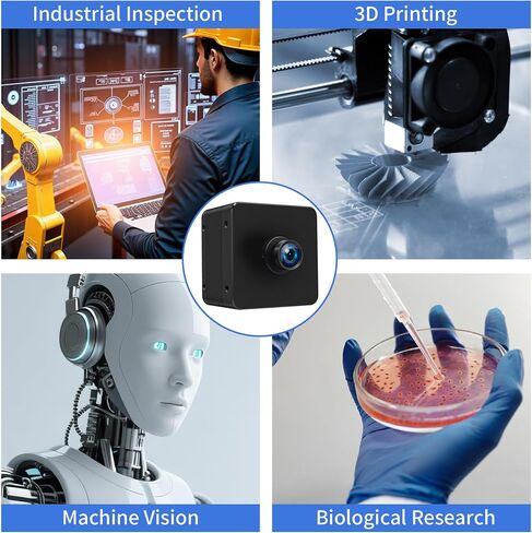 Industrial USB Camera, 20MP High Resolution, 85° No Distortion Lens in Kuwait