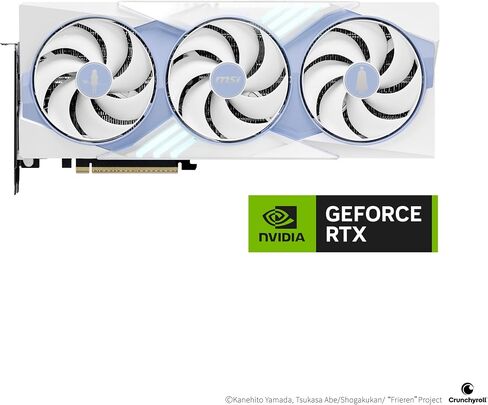 msi Gaming RTX 5070 TI 16G FRIEREN Edition OC Graphics Card (16GB GDDR7, 256-bit, Extreme Clock 2572 MHz, DisplayPort x 3 2.1a, HDMI 2.1b, NVIDIA Blackwell Architecture) in Kuwait