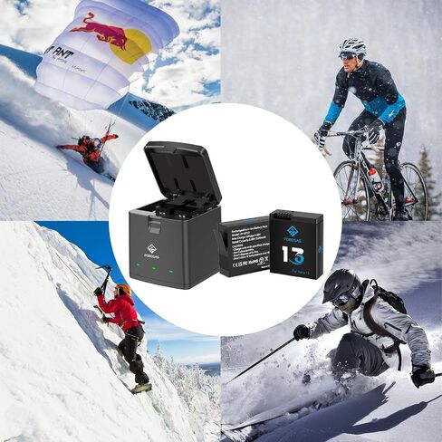 2‑Pack 2100mAh Batteries with Charger for GoPro Hero13 Black in Kuwait
