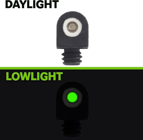 MEPRO Tru-Dot tritium Night Sights Compatible with Remington 870 1100 11-87 Green tritium dots Glow on Sight self Illuminated Meprolight Fixed Metal Sights for Low Light Conditions in Saudi Arabia