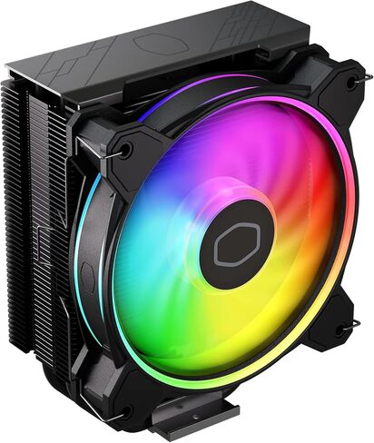 Cooler Master Hyper 212 Halo ARGB CPU Air Cooler – 120mm High Performance PWM Fan, 4 Copper Heat Pipes, Sleek Design Top Cover, Low Noise & Easy Installation, AMD AM5/AM4 & Intel LGA 1851/1700, Black in Saudi Arabia