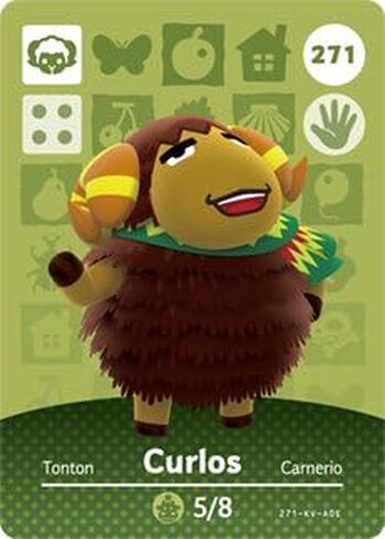 Curlos - Nintendo Animal Crossing Happy Home Designer Amiibo Card - 271 in Saudi Arabia