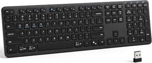 Wireless Bluetooth Keyboard, Full Size Multi-Device Keyboard for PC, Laptop in Saudi Arabia