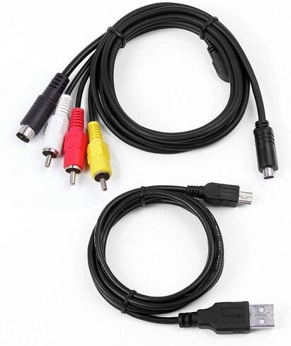 MaxLLTo AV A/V TV Video + USB Data SYNC Cable Cord for Sony Camcorder Handycam DCR-SR220 in Kuwait