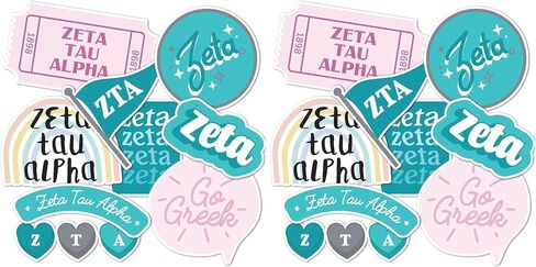 Desert Cactus Zeta Tau Alpha Fraternity Sticker Car Decal (Cute) in Kuwait