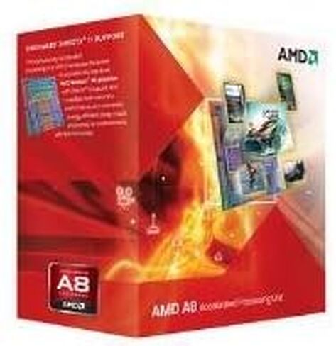 AMD A8-3870K APU with AMD Radeon 6550 HD Graphics 3.0GHz Unlocked Socket FM1 100W Quad-Core Processor - Retail - AD3870WNGXBOX in Kuwait