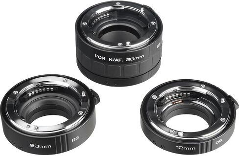 Kenko Auto Extension Tube Set DG 12mm, 20mm, and 36mm Tubes for Nikon AF Digital and Film Cameras - AEXRUBEDGN in Kuwait