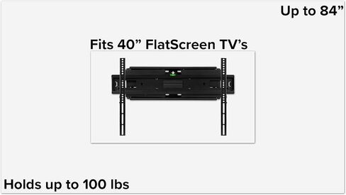 EMMA + OLIVER Full Motion TV Wall Mount, 40"-84" TVs, 100 LB in Kuwait