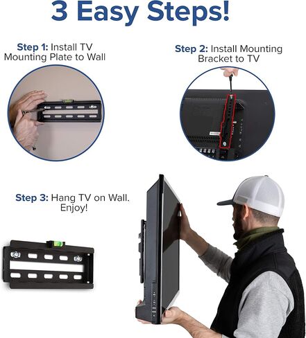 EMMA + OLIVER Full Motion TV Wall Mount, 40"-84" TVs, 100 LB in Kuwait