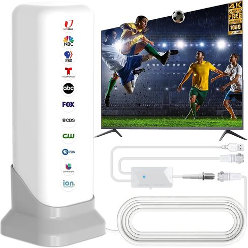 2026 TV Antenna for Smart TV Indoor, HD Digital Antenna for Local Channels in Kuwait